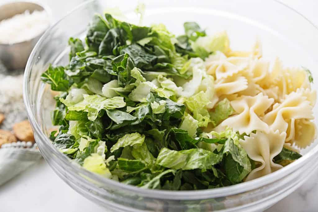 Best Bowtie Chicken Caesar Salad HalfScratched