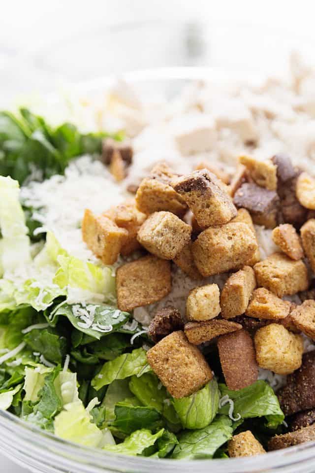 Best Bowtie Chicken Caesar Salad HalfScratched