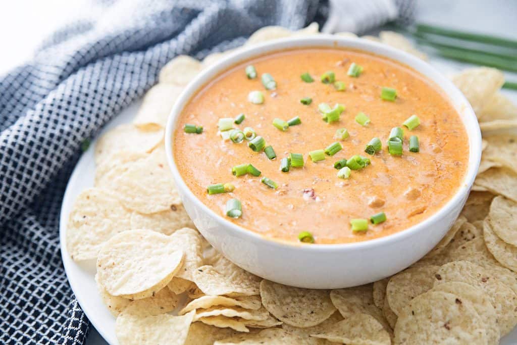 Easy Chorizo Cheese Dip HalfScratched