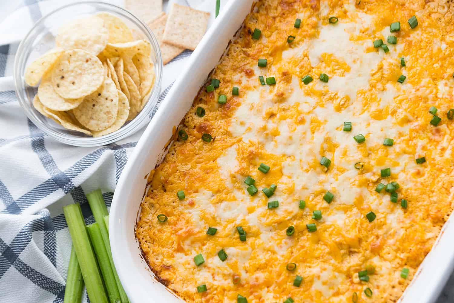 Best Buffalo Chicken Dip from the top.