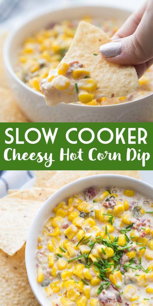 Slow Cooker Cheesy Hot Corn Dip HalfScratched