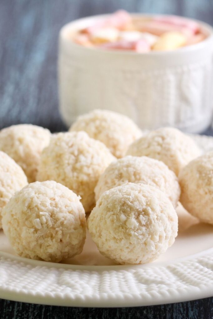 coconut balls with condensed milk