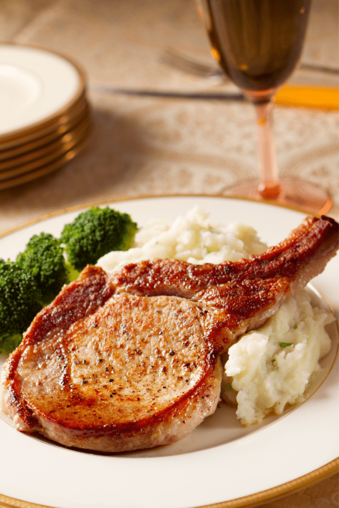 Oven Baked Bone-In Pork Chops