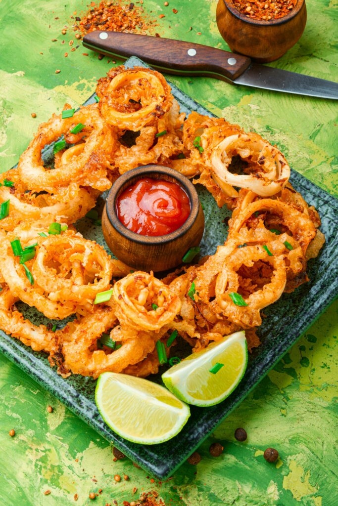 Hy-Vee - The Deal of the Day for THURSDAY April 3rd is Hy-Vee Frozen  Calamari Rings 12oz for just $3.99! Reg. price of $6.59. This item is  located in aisle #12 in