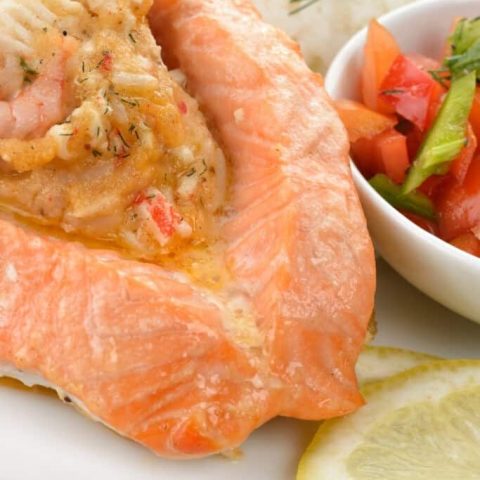 Stuffed salmon