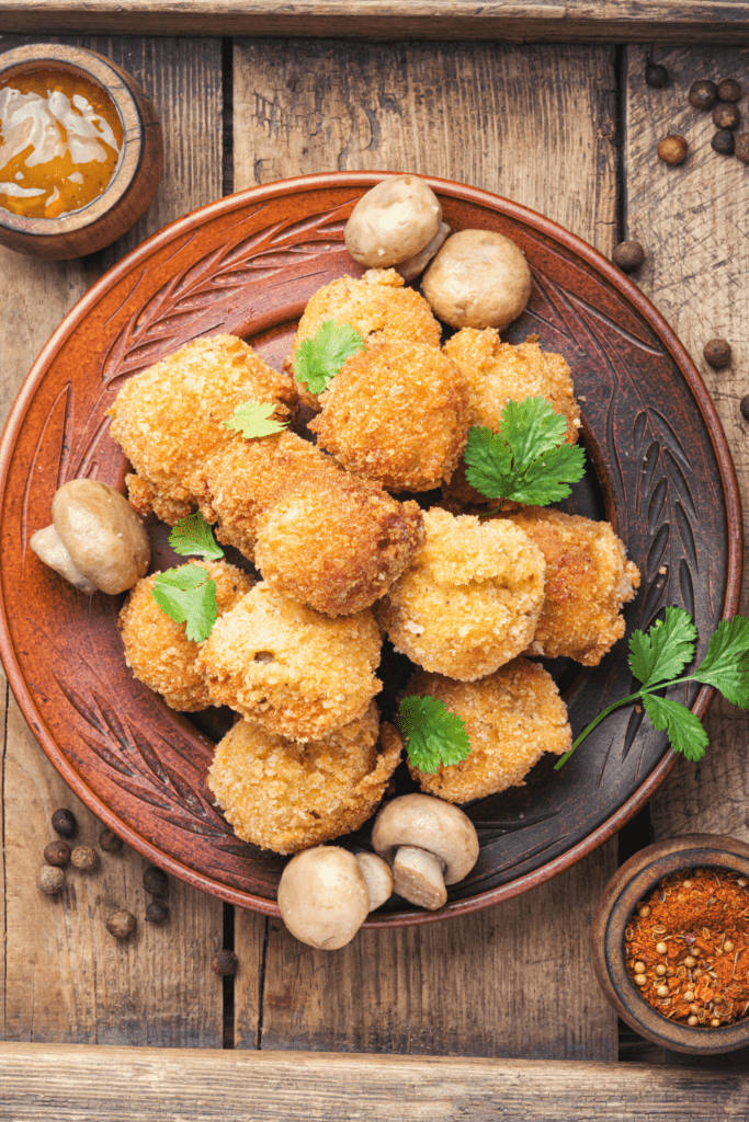 Frozen Breaded Mushrooms in Air Fryer