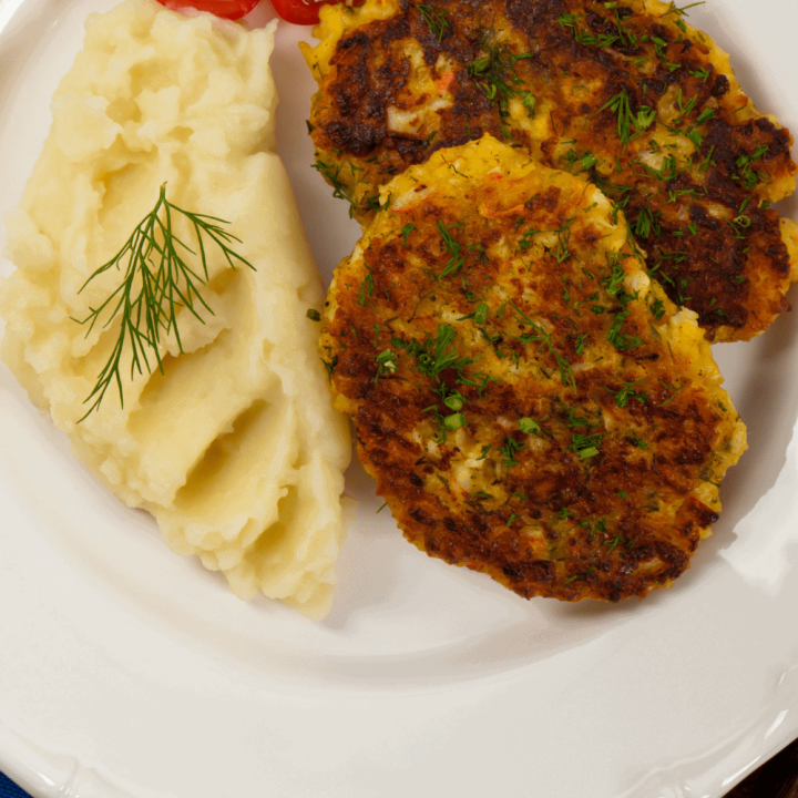 crab cakes in garten