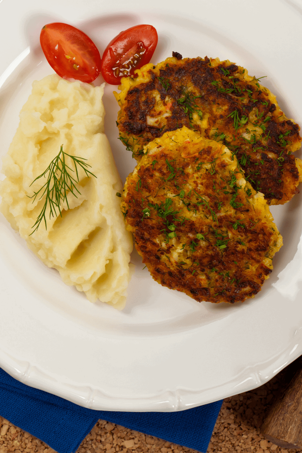 crab cakes in garten