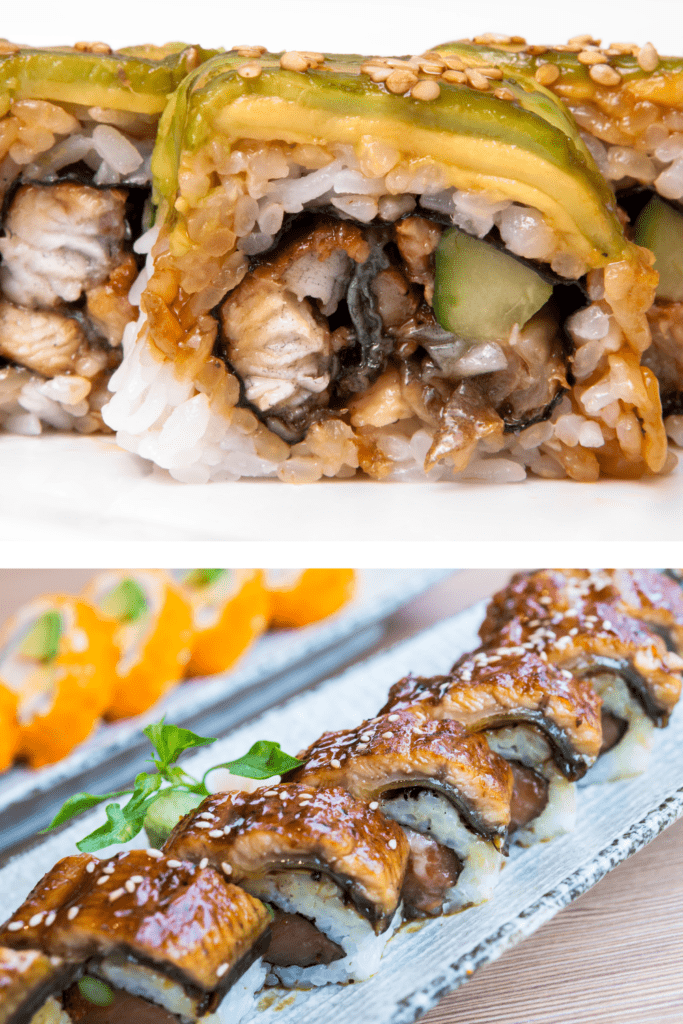 eel avocado sushi roll
