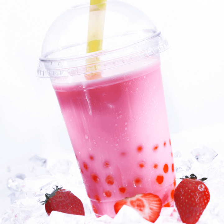 Strawberry Boba Milk