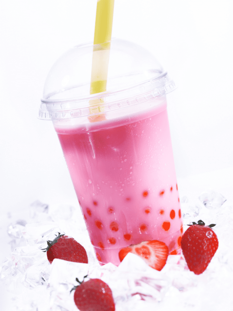 How to Make Strawberry Boba Tea - Half-Scratched