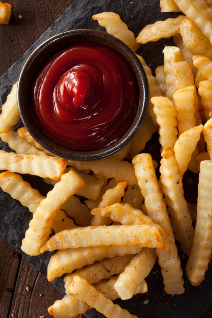 Frozen Crinkle Fries in the Air Fryer