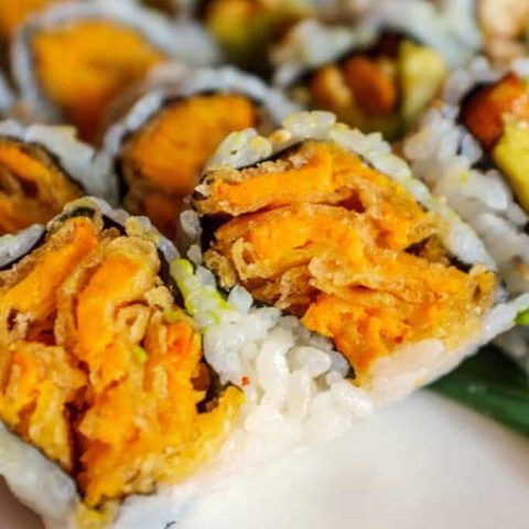 sweet potato sushi rolls