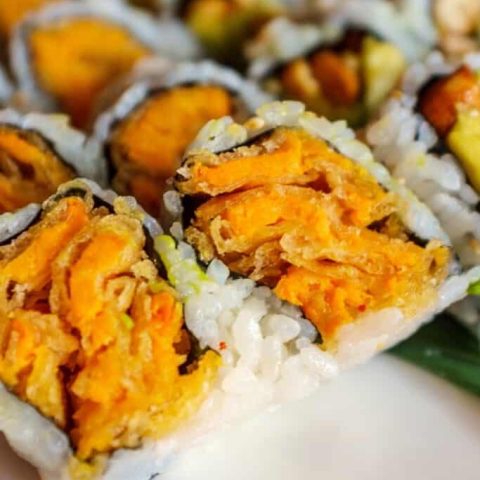 sweet potato sushi rolls