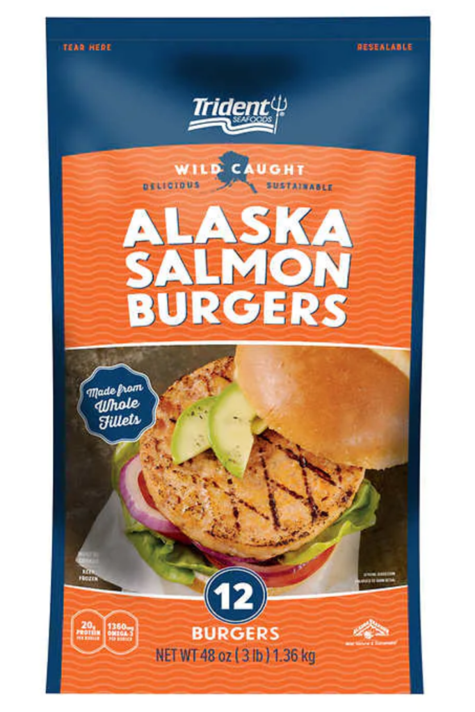 Alaskan salmon burger