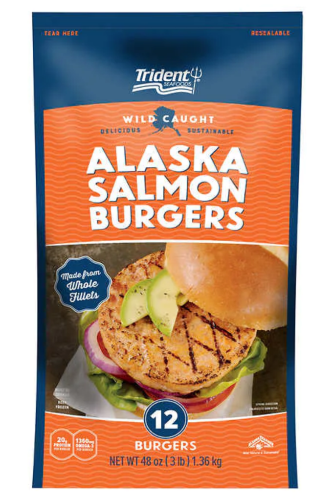 Frozen Salmon Burgers