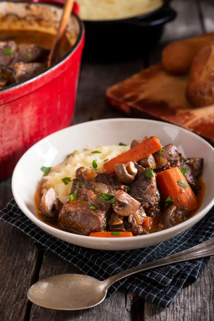 Beef bourguignon