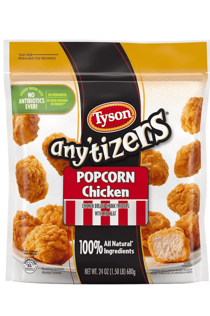 tyson any'tizers popcorn chicken air fryer