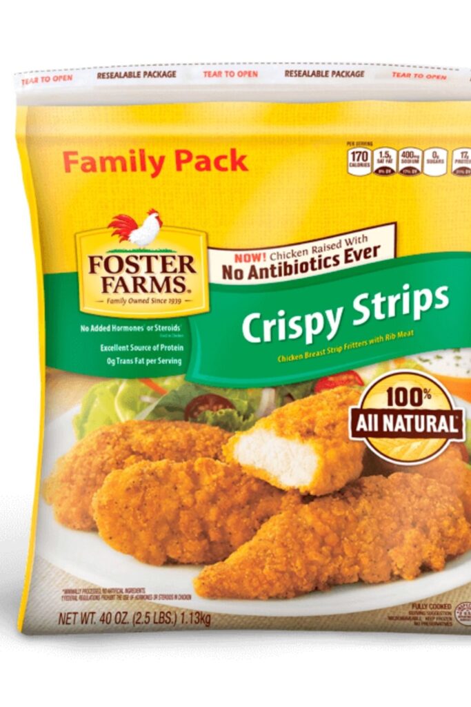 Foster Farms Chicken Strips Package