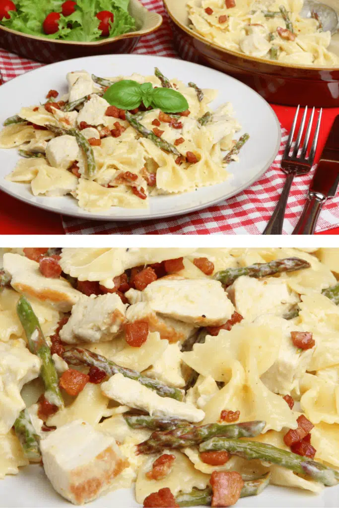 Farfalle With Chicken and Roasted Garlic