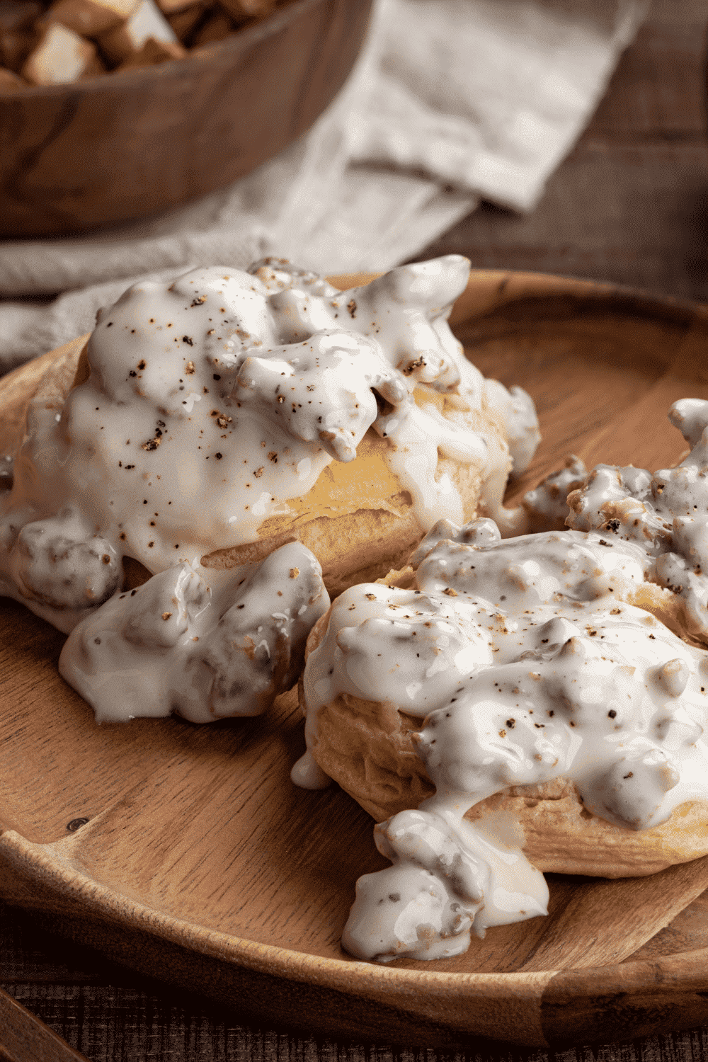 Hardees Biscuits And Gravy Half Scratched 