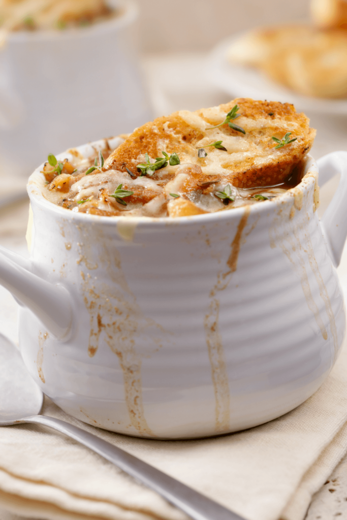 Cuisine Adventure French onion soup instruction