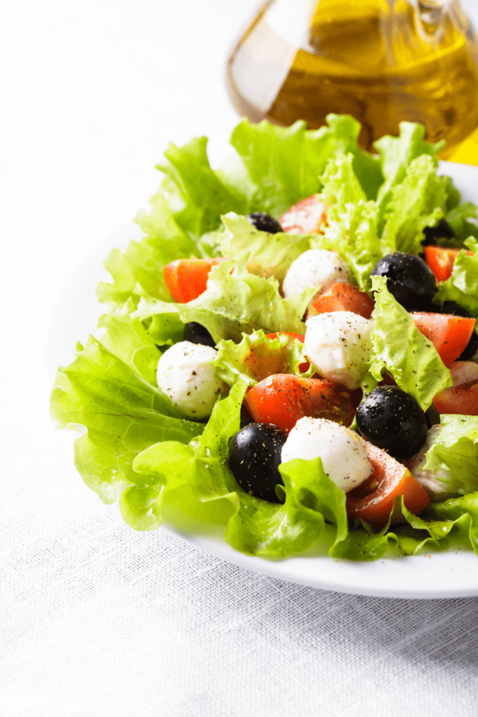 Fresh salad side dish for Toad In The Hole