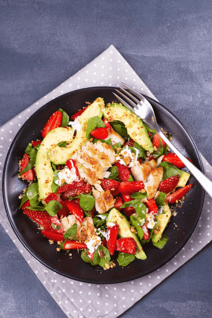 Strawberry-turkey Spinach Salad