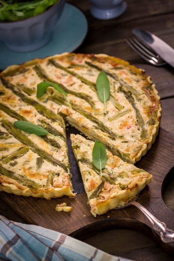Canned Asparagus Quiche