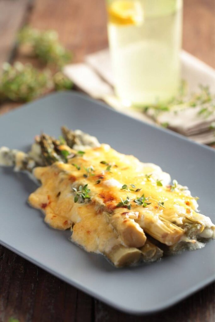 Canned Asparagus With Cheese Sauce
