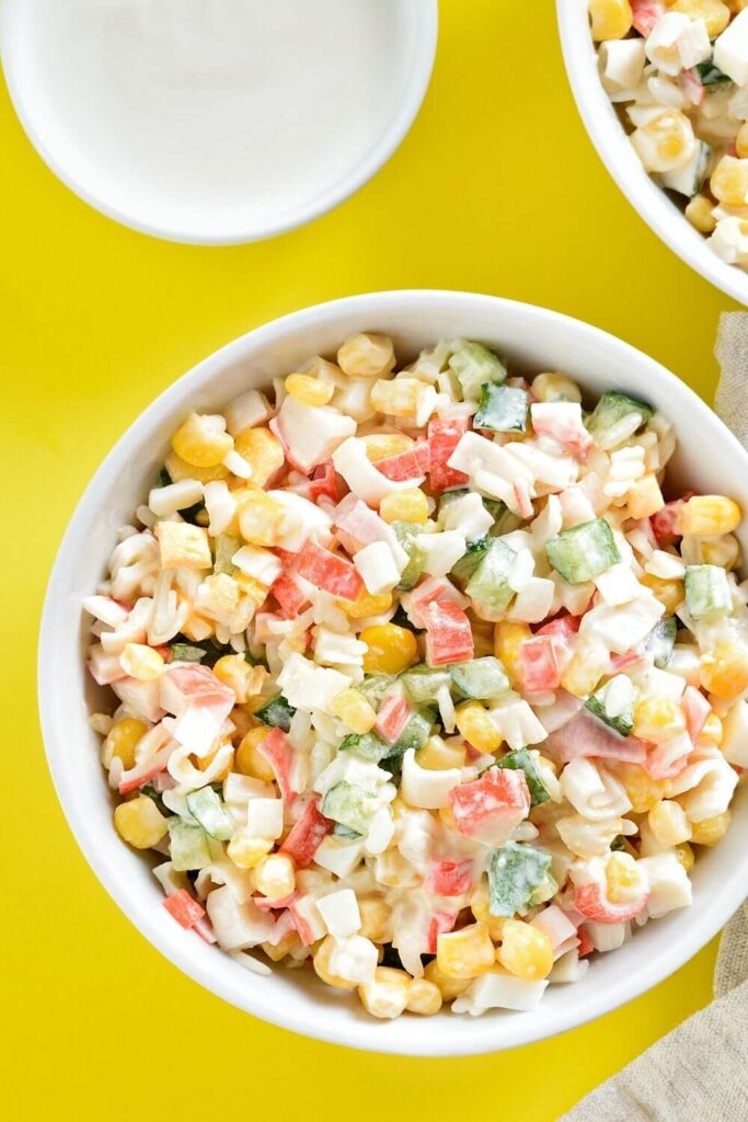 Corn Cucumber Mayo Salad