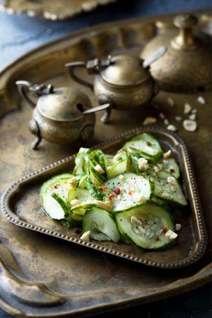 cucumber salad with vinegar and sugar