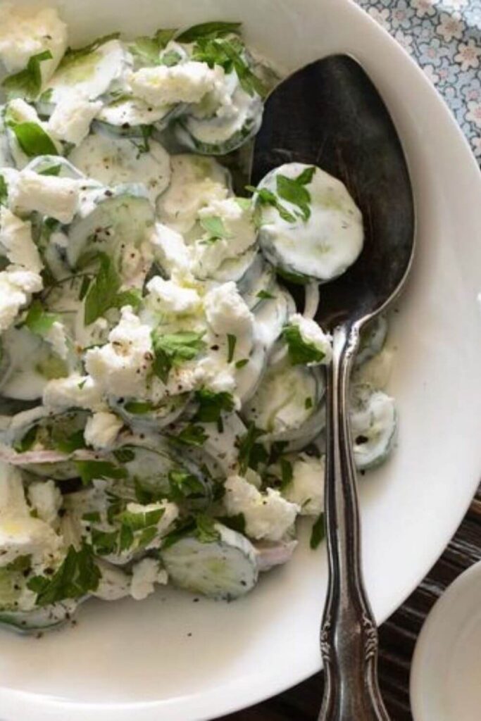 Cucumber Salad With Blue Cheese