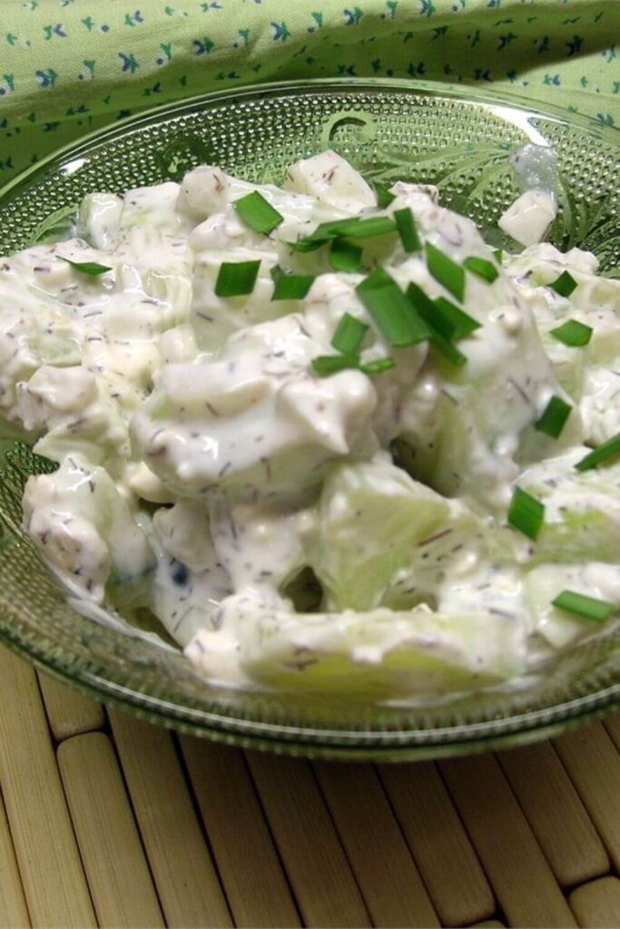 Blue Cucumber Salad