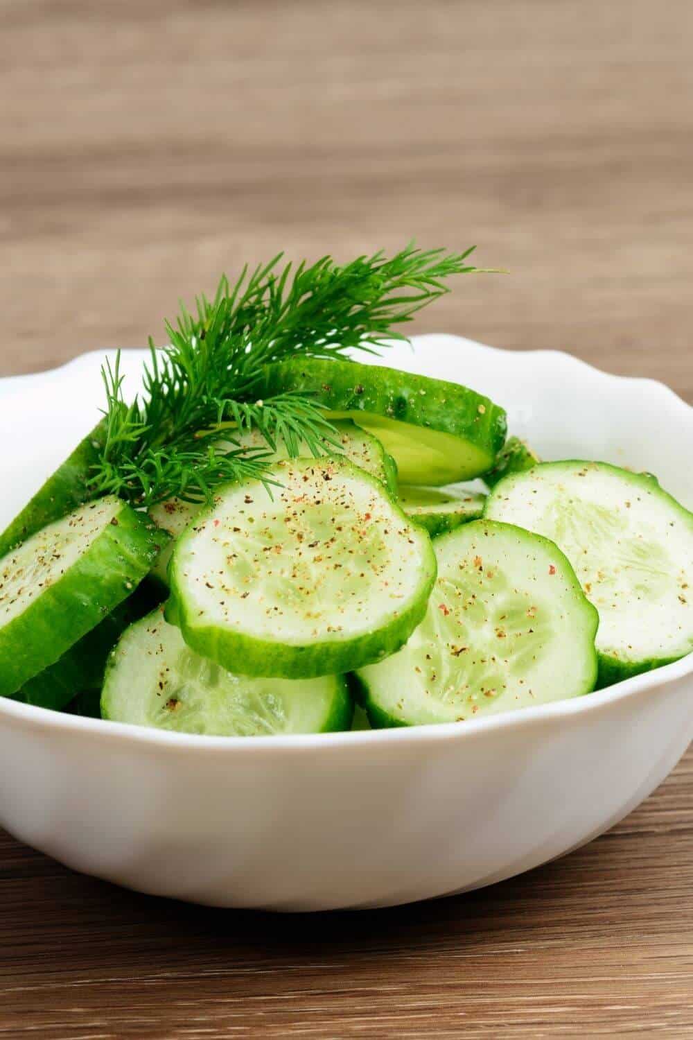 Cucumber Salad With Vinegar And Sugar