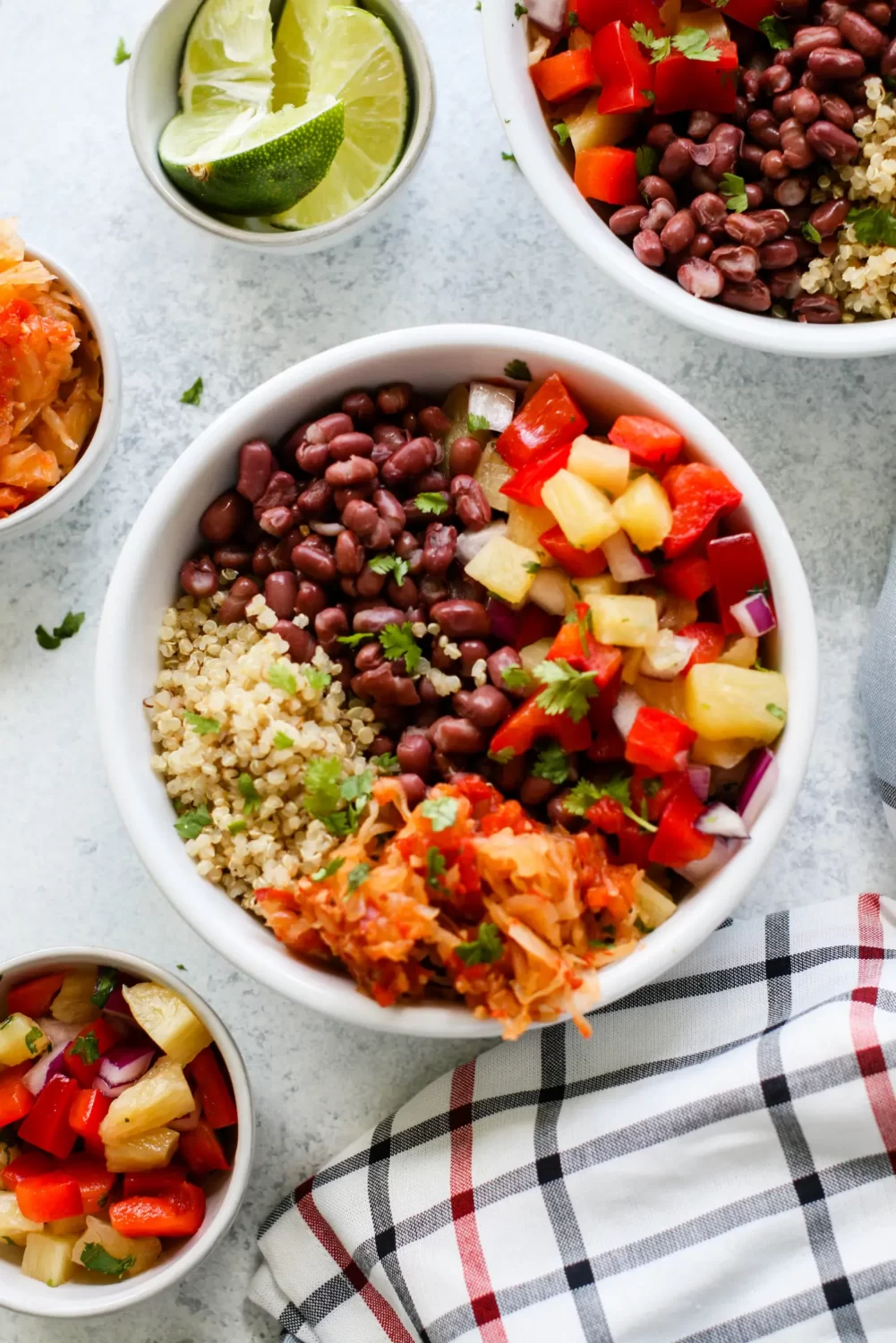 Adzuki Bean Bowl with Pineapple Salsa