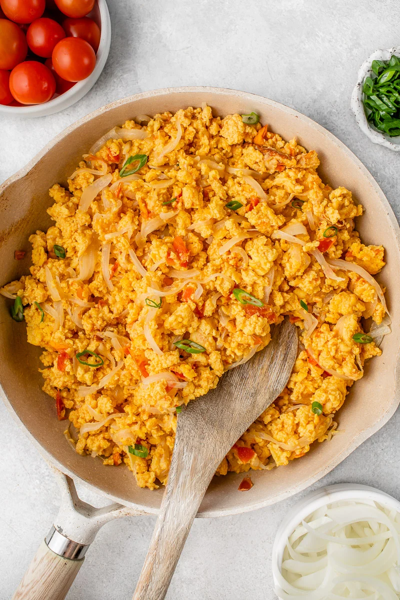 Vegan Filipino Scrambled Eggs