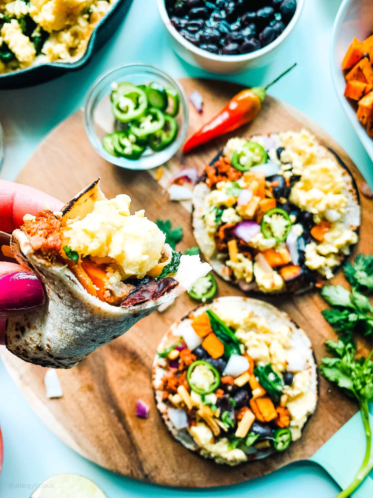 Healthy Vegan Breakfast Tacos