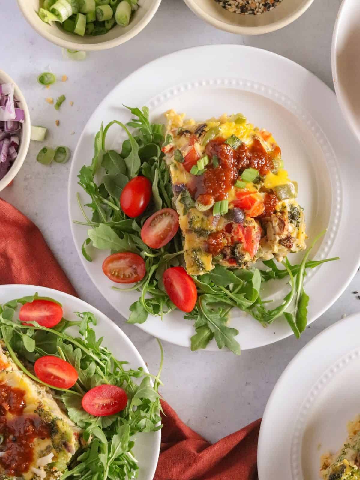 The Best Veggie Loaded Breakfast Casserole Without Eggs