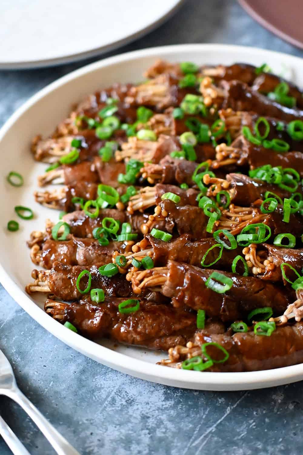 Beef Enoki Mushroom Rolls