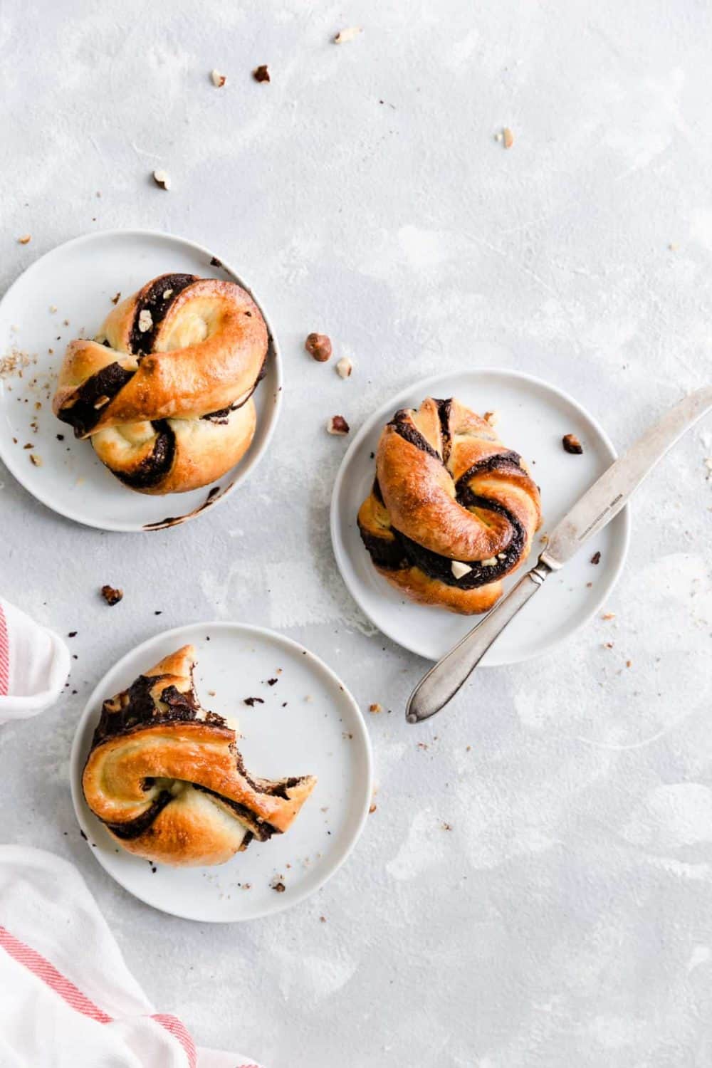 Chocolate Hazelnut Babka Buns