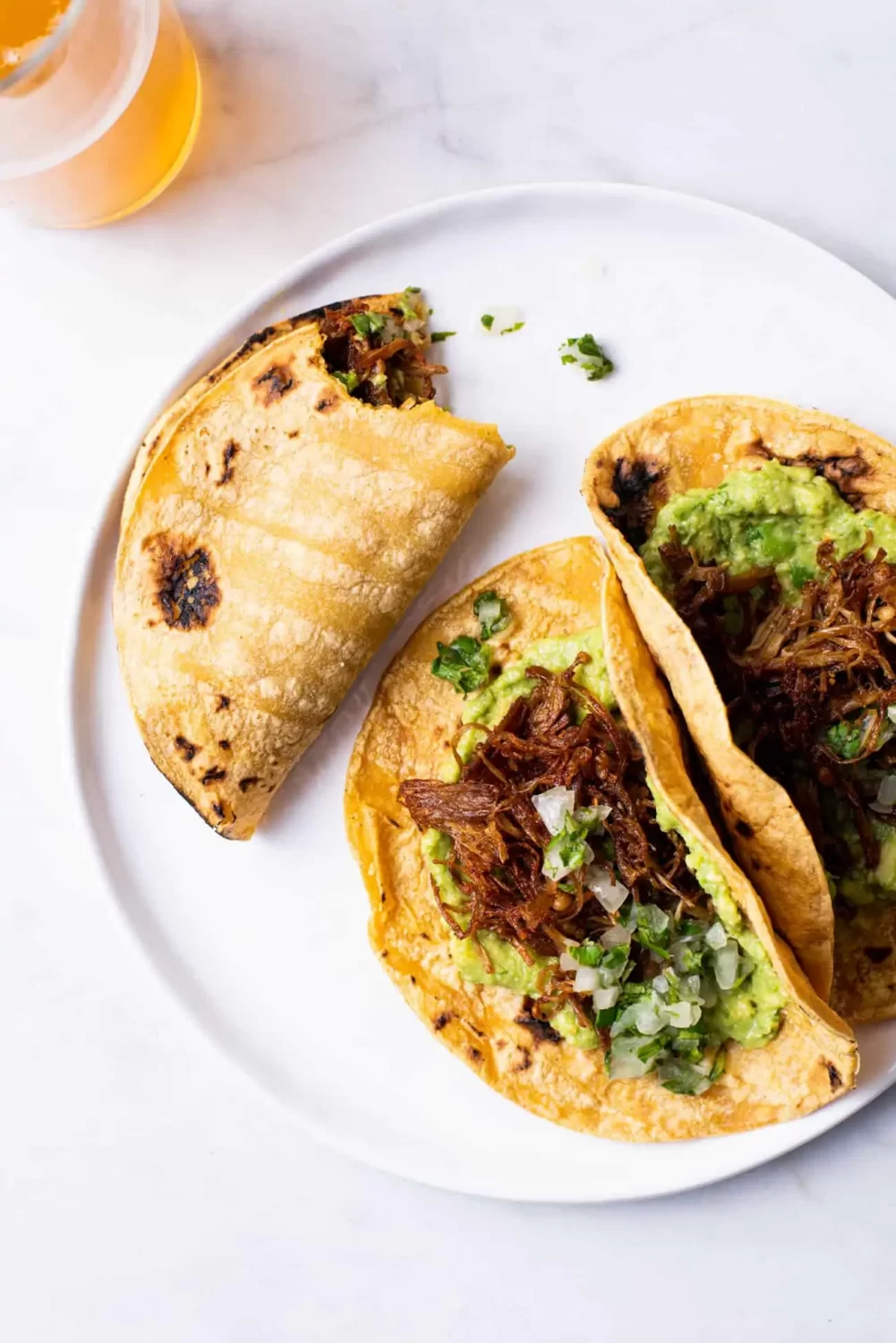 Enoki Mushroom “Carnitas” Tacos