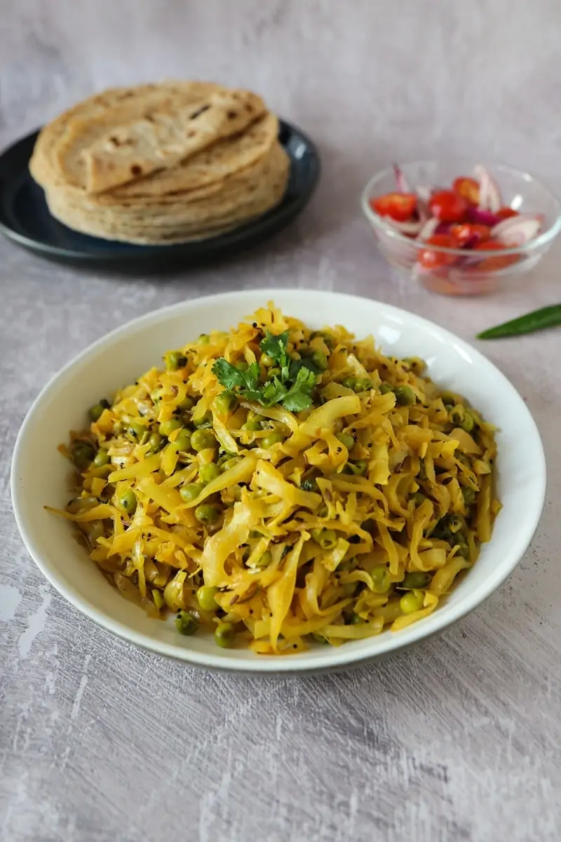 Cabbage and Pea Curry