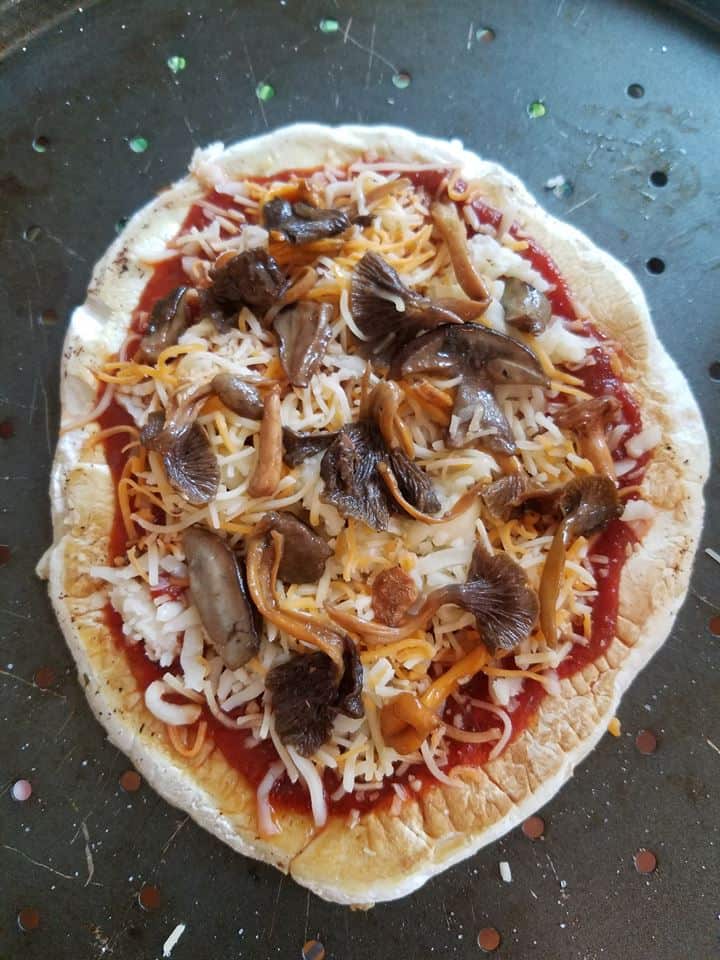 Giant Puffball Mushroom Pizza