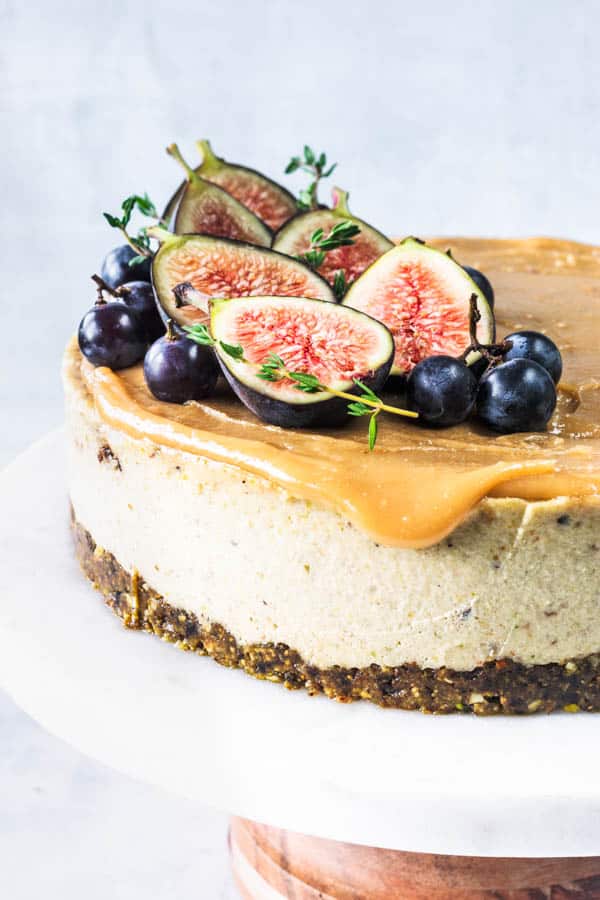 Fig And Pistachio Vegan Cheesecake