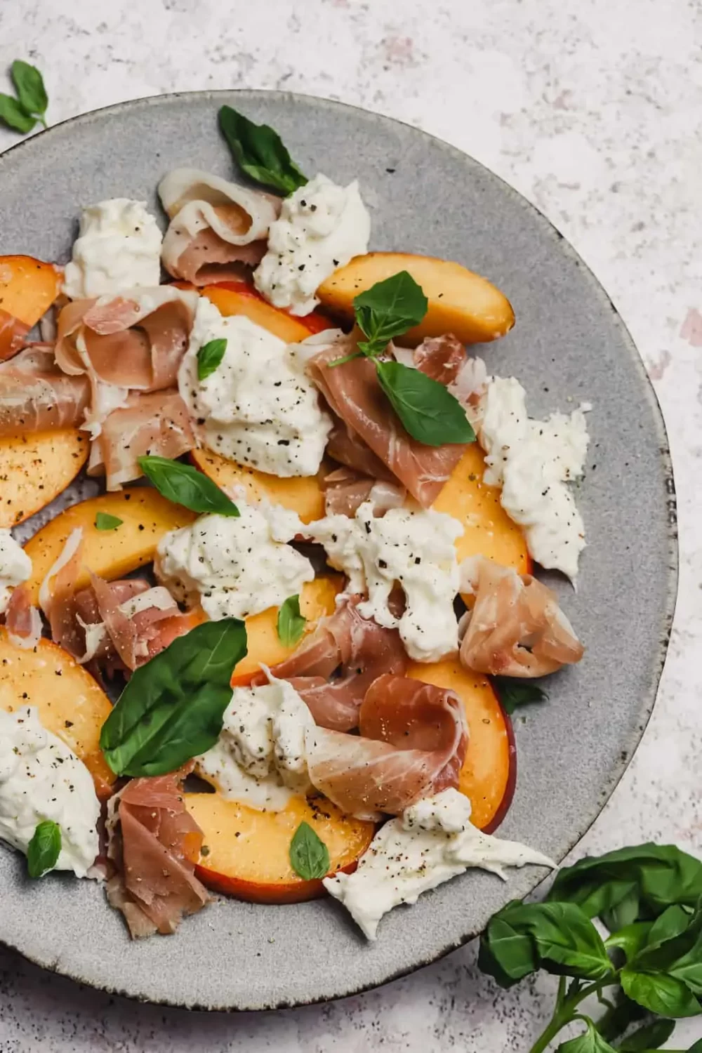 Peach Burrata Salad