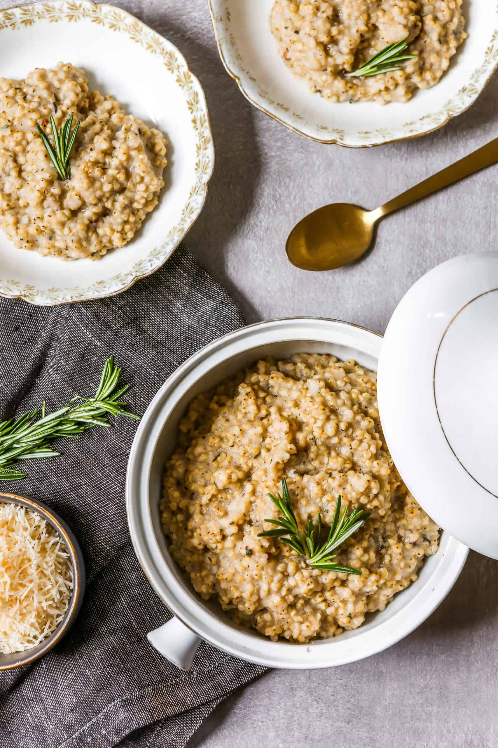 Rosemary Sorghum Risotto