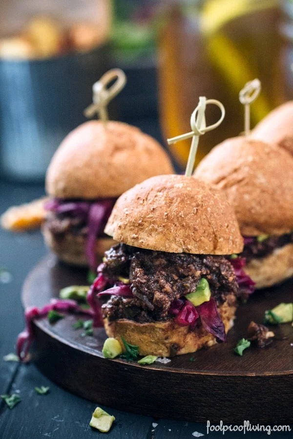 Vegan Sloppy Joe’s with Wilted Red Cabbage