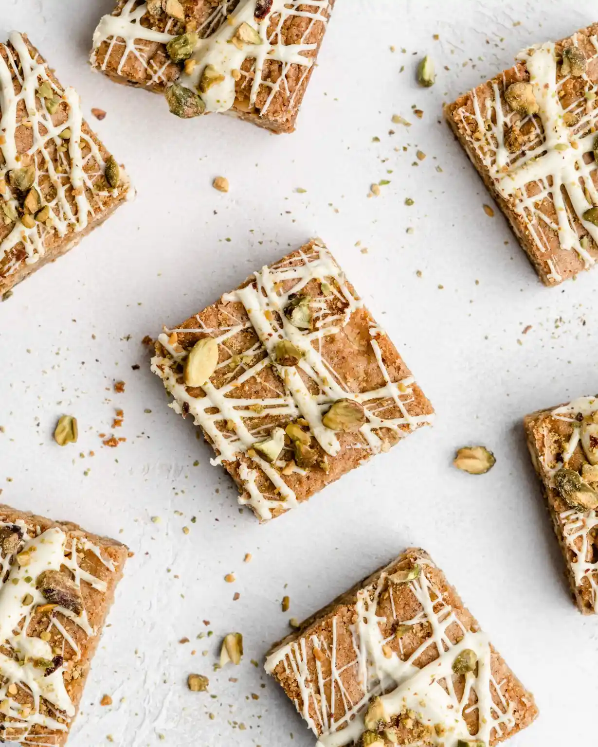 White Chocolate Pistachio Blondies