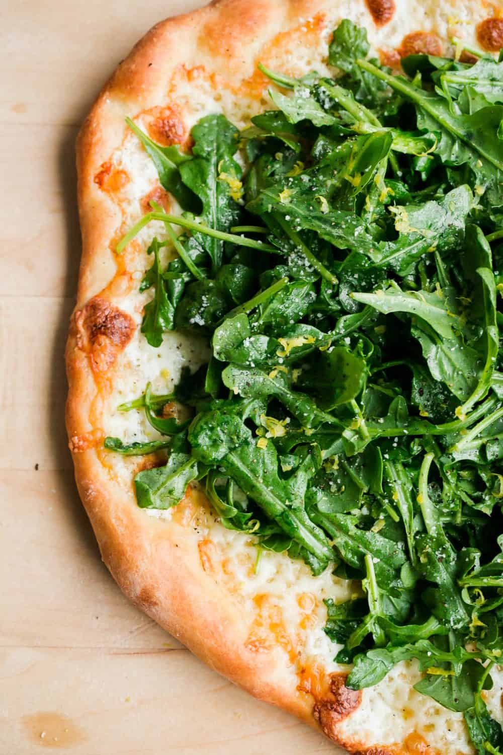 Lemon Truffle Arugula Pizza